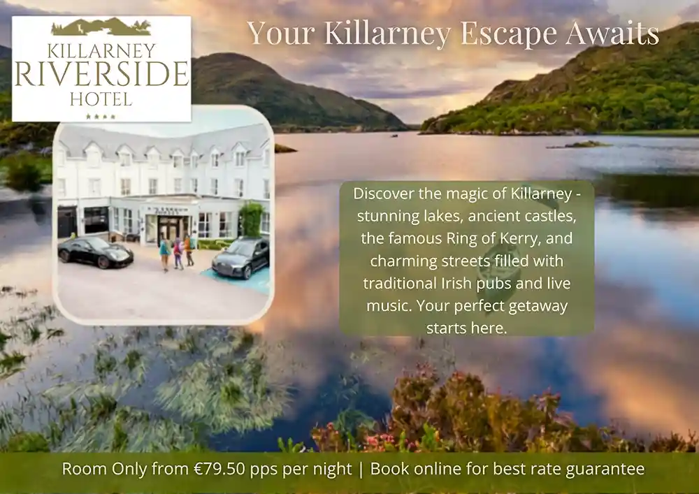 Stay at the Riverside Hotel, Killarney